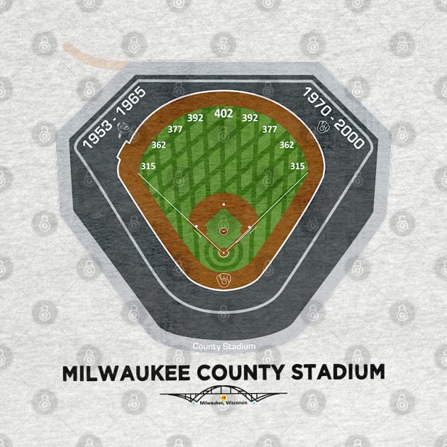 Milwaukee County Stadium • Milwaukee, WI by The MKE Rhine Maiden